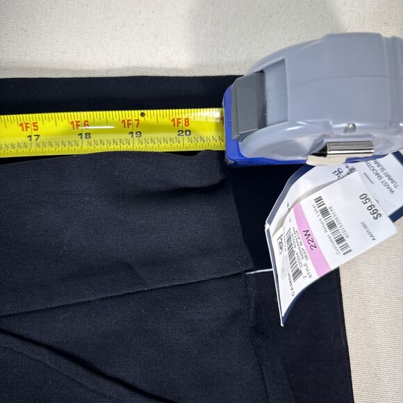 Charter Club Black Cambridge Slim Straight Stretch Pull On Dress Pants 22W - Picture 8 of 15